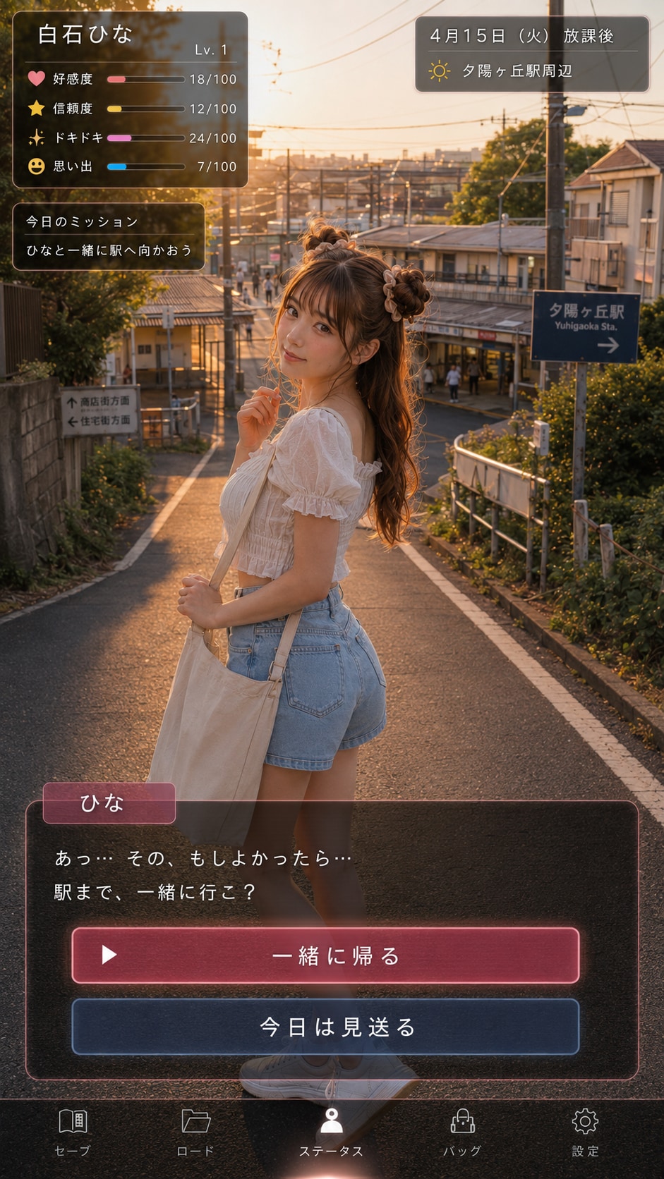 企画名 : 恋愛シュミレーション
