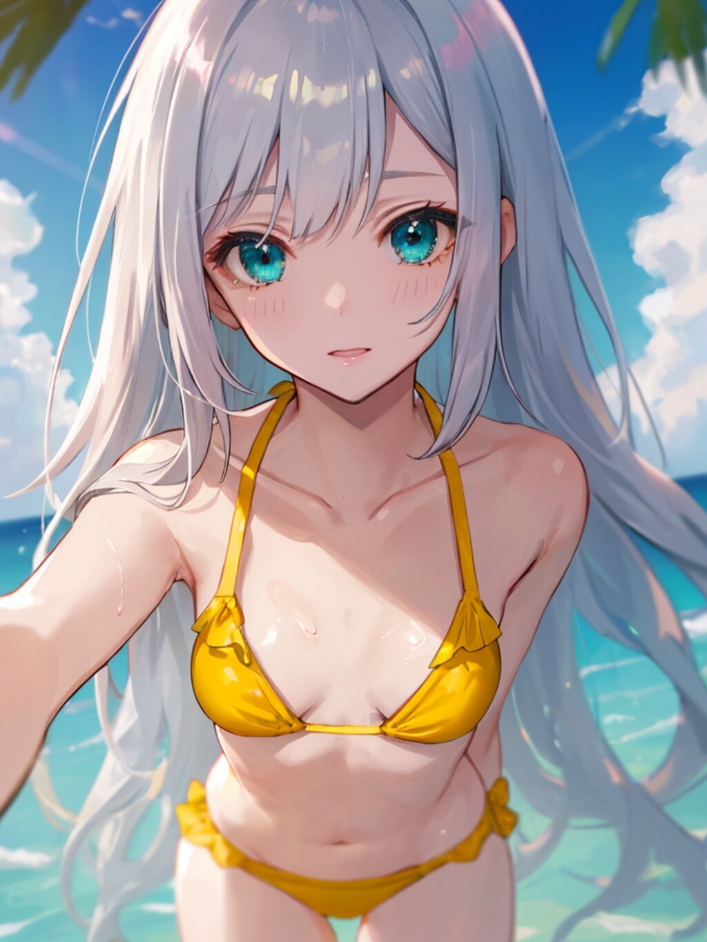 見つめられると恥ずかしいです。