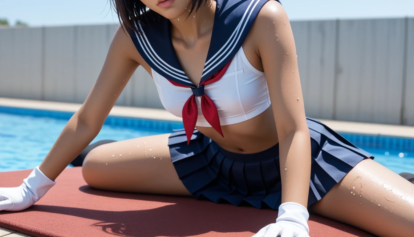 制服の背徳感と、水着の開放感👍✨✨どっちかなんて選べない❗😘全部、オジサンの、欲張りな、フェティシズム❗❗😘💦👍ナンチャッテ❗❗😅👍💦