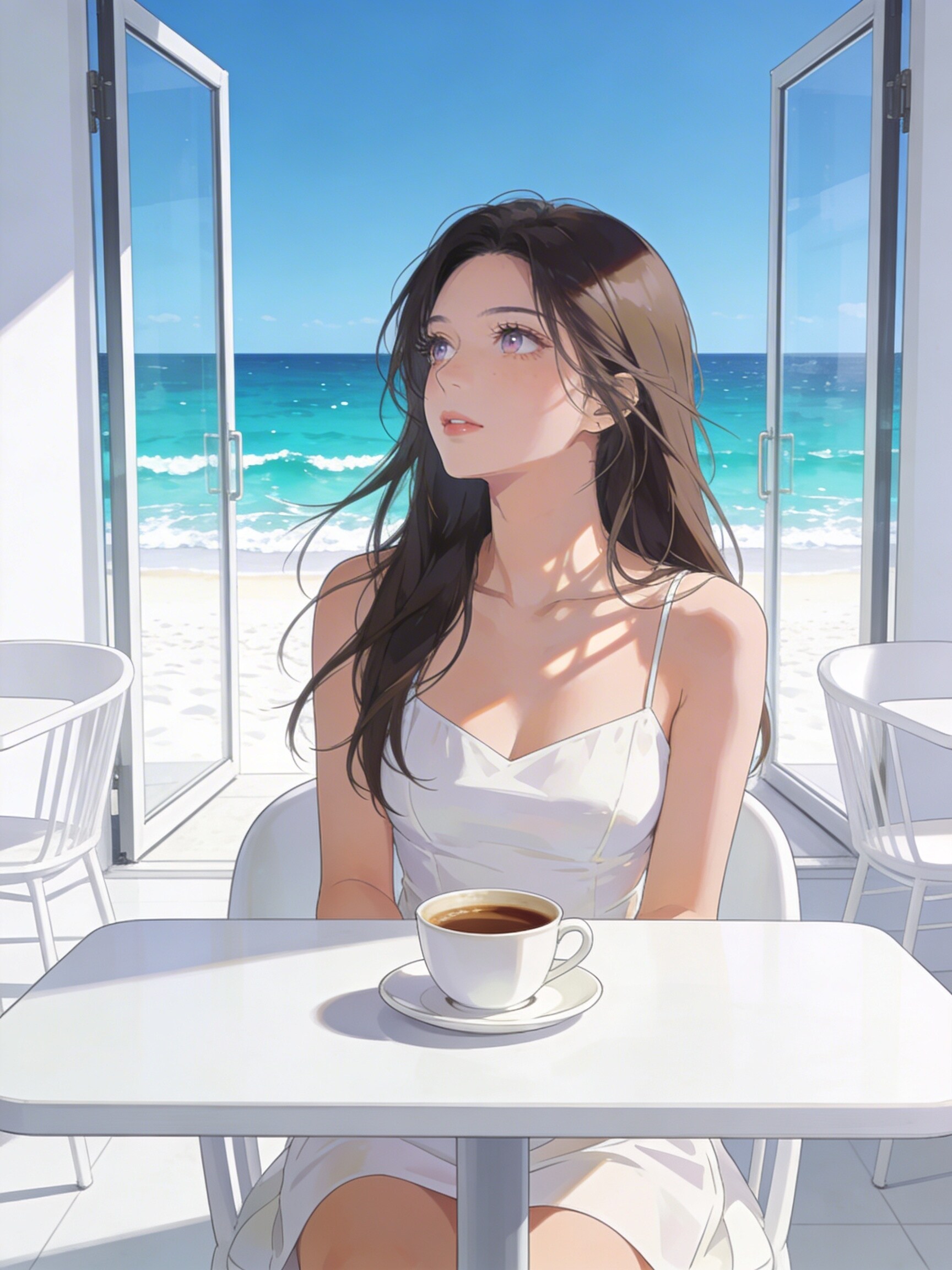 白いカフェ