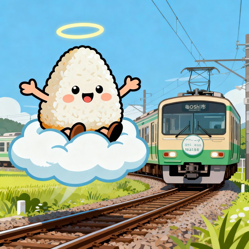 おにぎり天使事故一歩手前