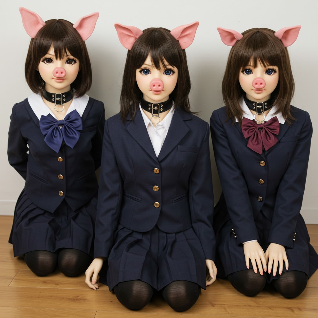 3匹のメス豚