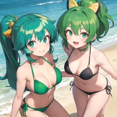 水着の女の子