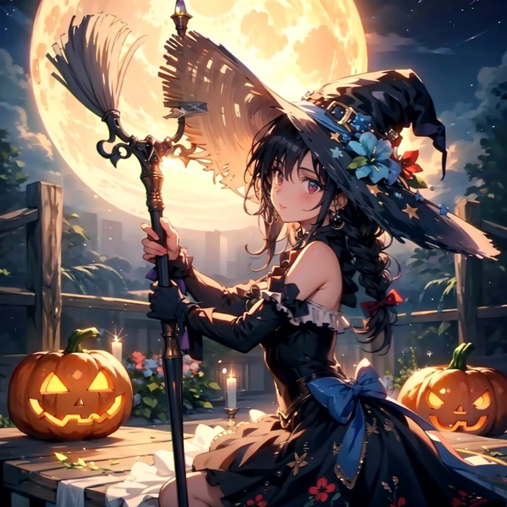 TOPAZでハロウィンの魔女 | の人気AIイラスト・グラビア