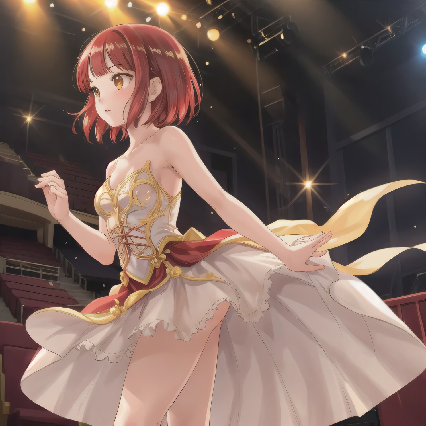赤髪ボブで演劇の少女