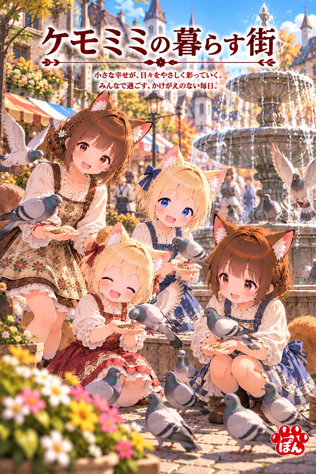 ケモミミの暮らす街 | の人気AIイラスト・グラビア
