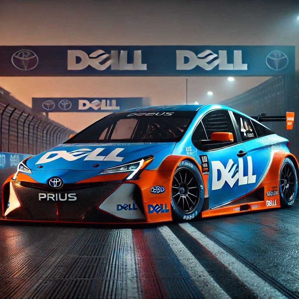 DELLカラートヨタプリウスレーシングカー