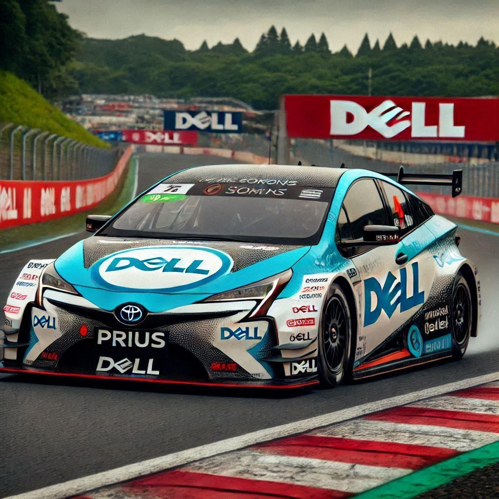 DELLカラートヨタプリウスレーシングカー