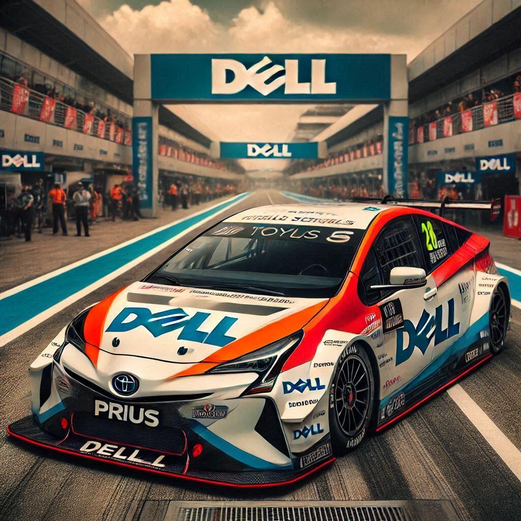 DELLカラートヨタプリウスレーシングカー