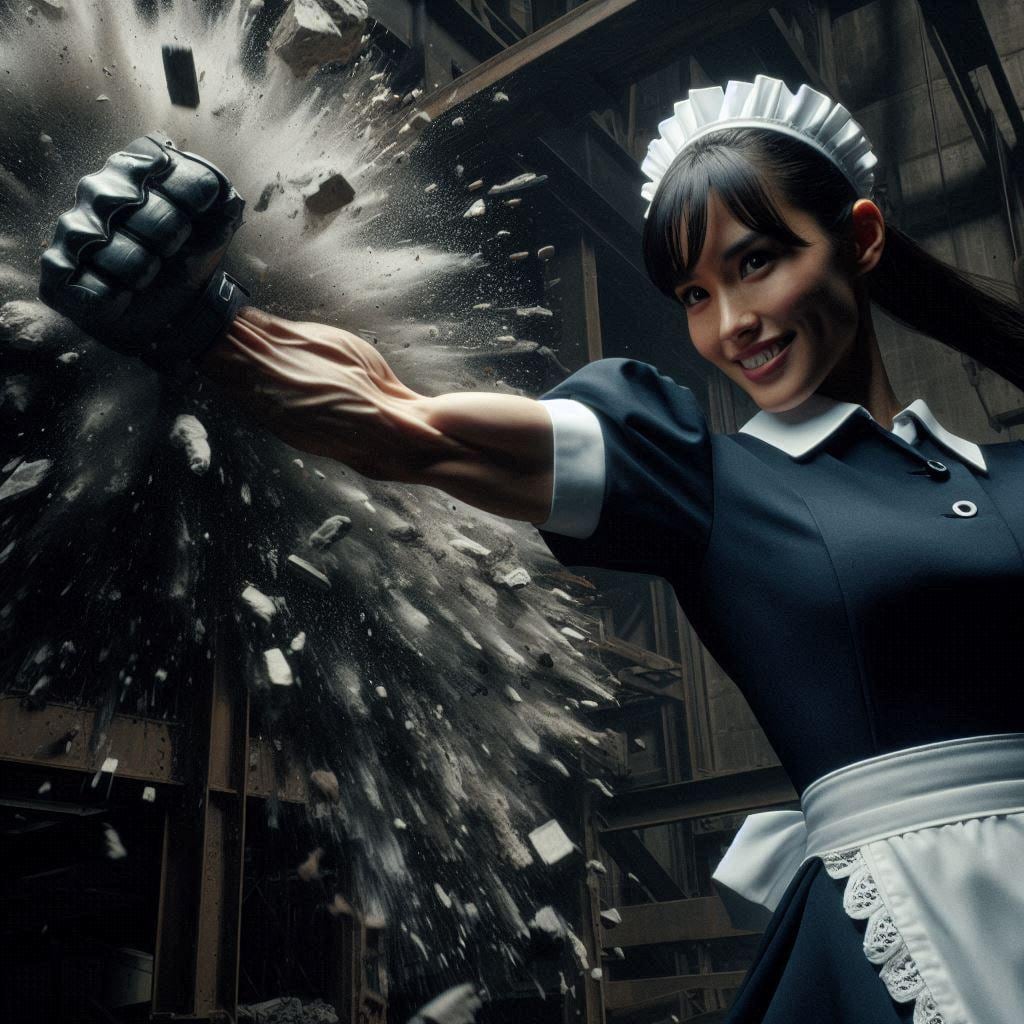 若き日のメイド長による強襲