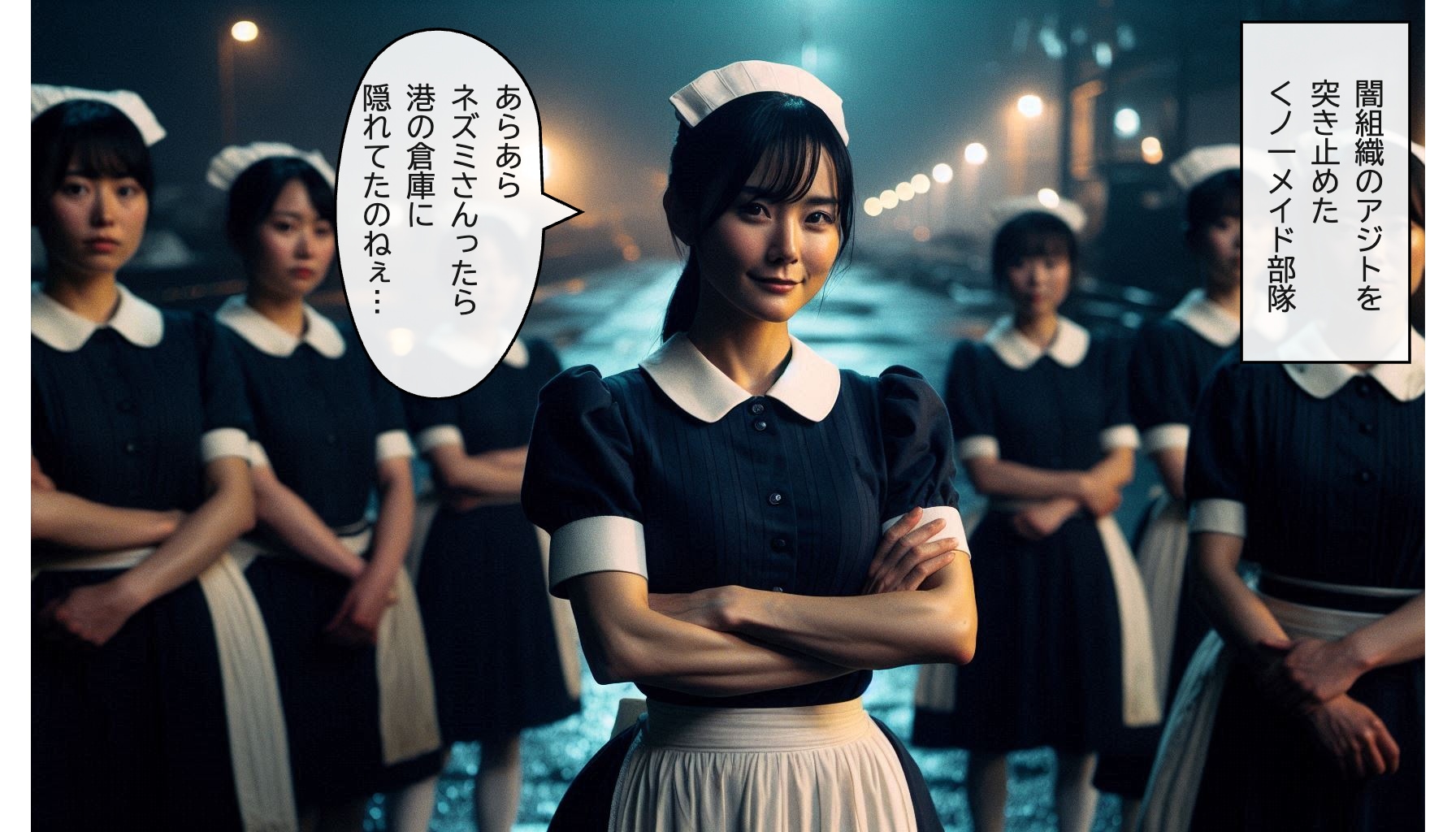 若き日のメイド長による強襲 | の人気AIイラスト・グラビア