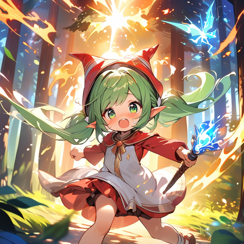 まほうがぼうそうしちゃったぁ！！（泣） | の人気AIイラスト・グラビア