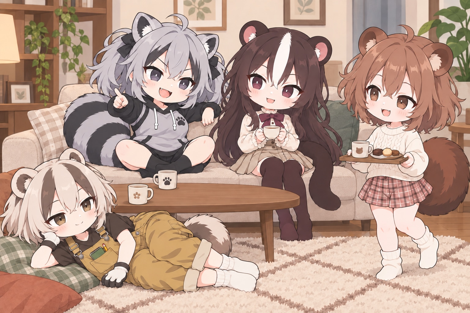 お茶会 | の人気AIイラスト・グラビア