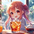 冷たいお紅茶…と女の子 2枚目