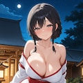 夜に出没するぱふぱふ巫女 3枚目