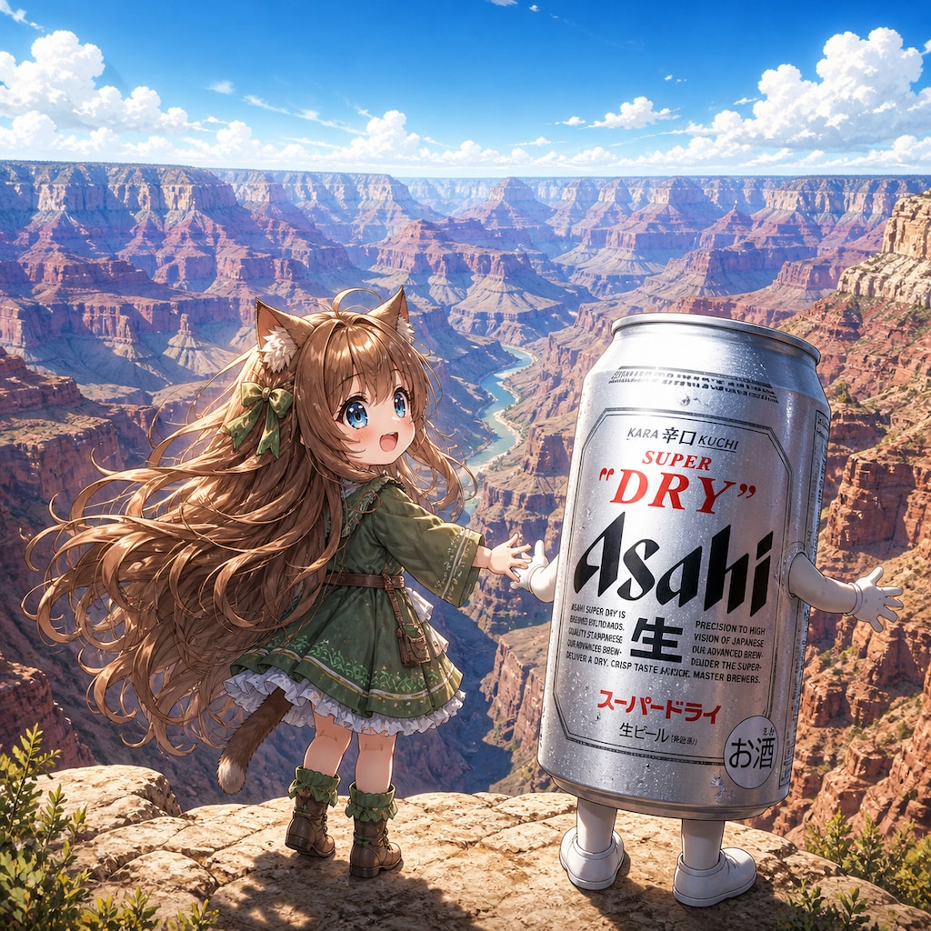 グランドキャニオンに来た小さな女の子