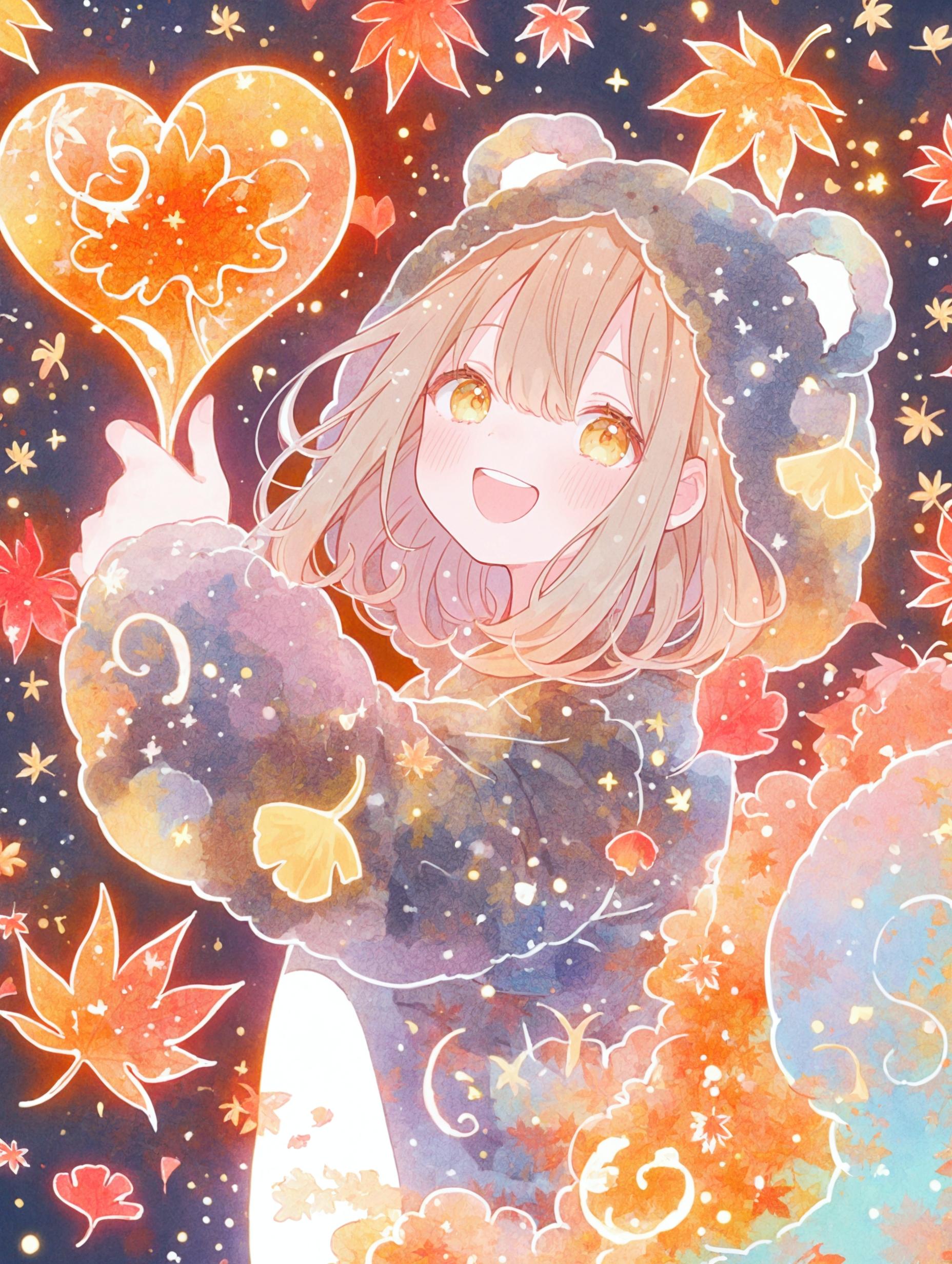 着ぐるみガールと秋模様 | の人気AIイラスト・グラビア