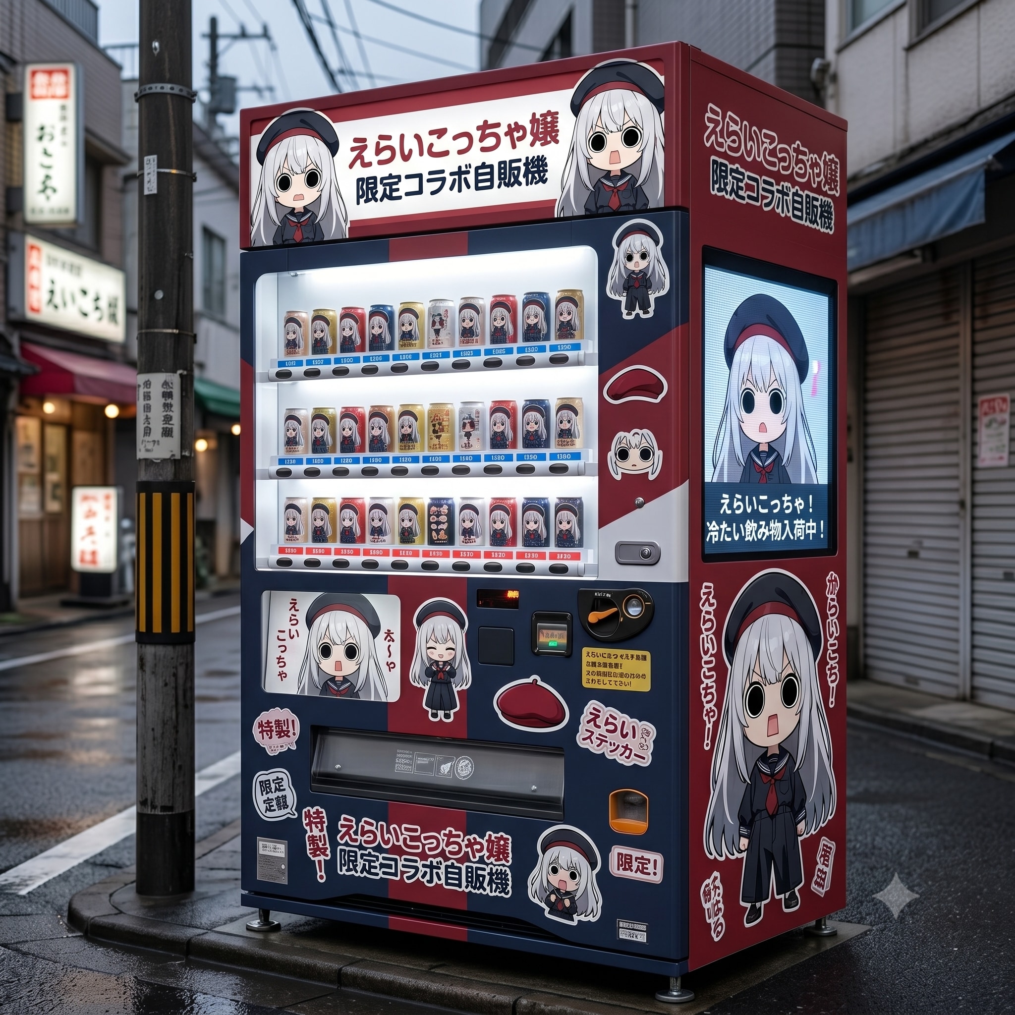 えらいこっちゃ嬢の自動販売機
