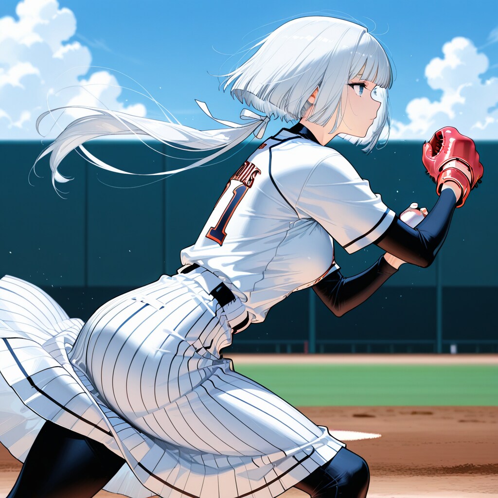 ロングスカート野球部 | の人気AIイラスト・グラビア