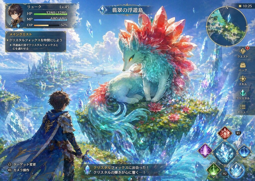 クリスタルファンタジーゲームのキャプチャー💎