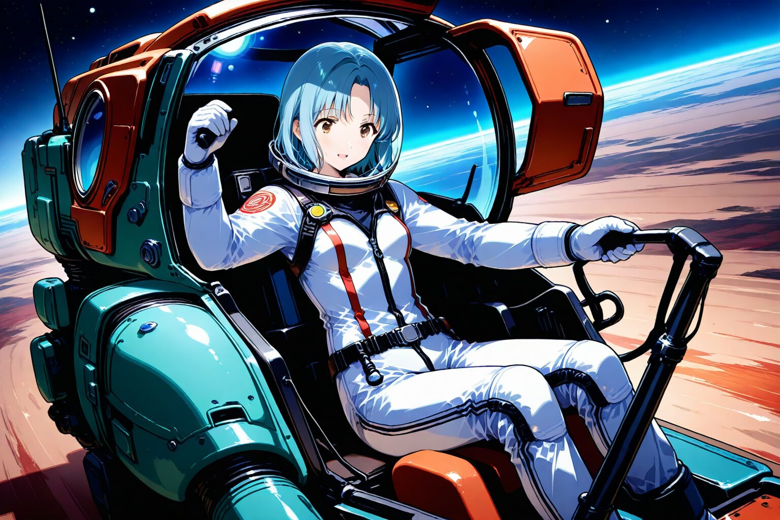 火星探査車でドライブを | の人気AIイラスト・グラビア
