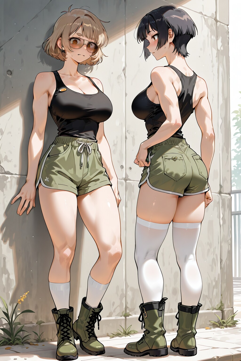 少女一人って入れてるのになんで二人画像生成されてんだろ