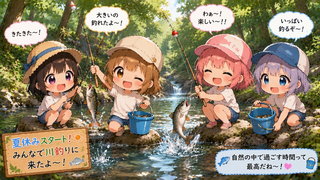今日の夏休み（川釣り３）