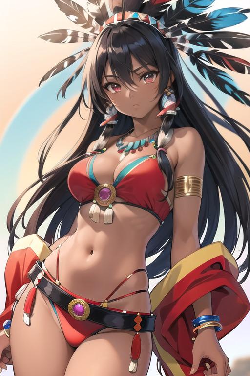 褐色肌の女遊牧民族