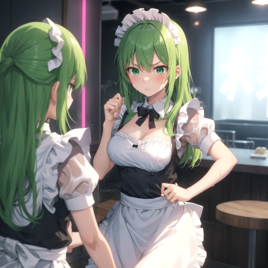 鏡越しの自分にエール