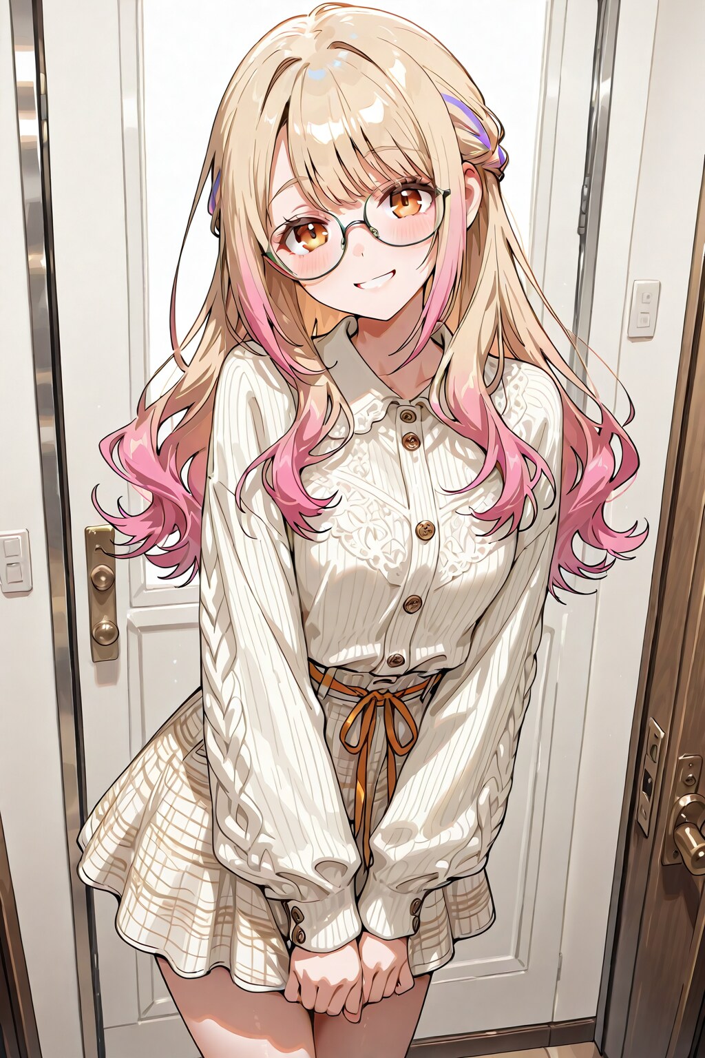 メガネ美少女