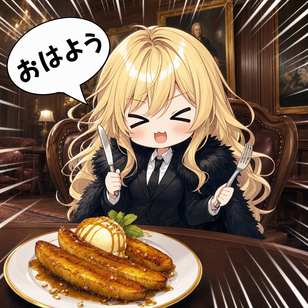 キャラメリーゼ・バナナとエリザベス