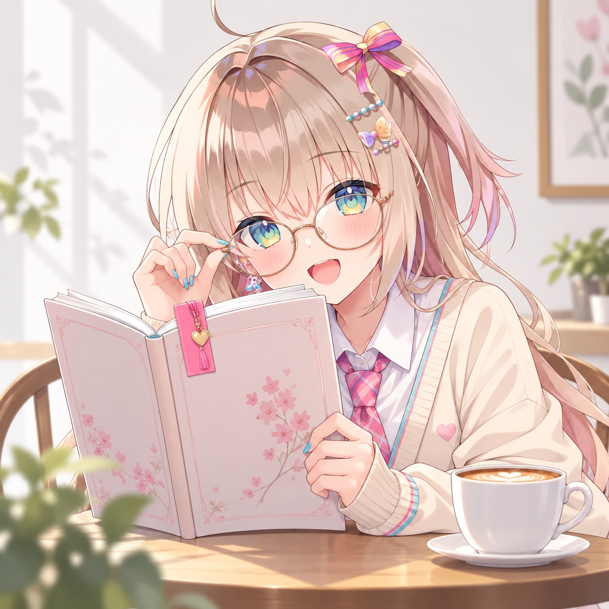 メガネとネクタイとコーヒー（５）３時のアイドル　GPTimages2.5 | の人気AIイラスト・グラビア