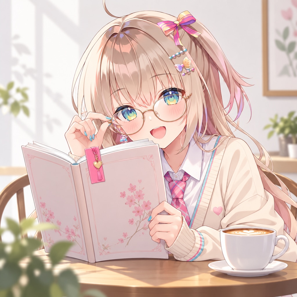 メガネとネクタイとコーヒー（５）３時のアイドル　GPTimages2.5
