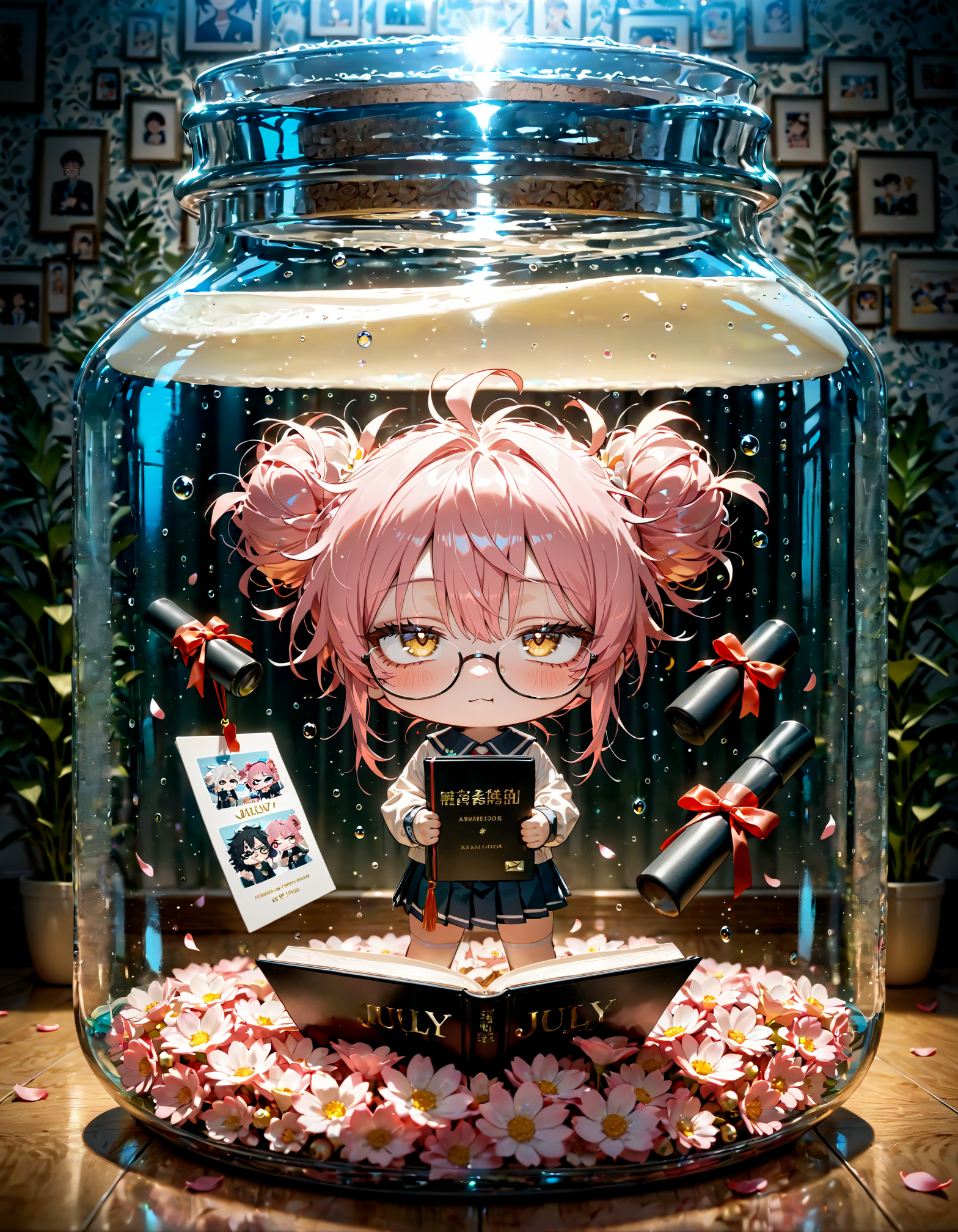 今日は何の日？　卒業アルバムの日 | の人気AIイラスト・グラビア