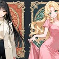 【コラボ絵御礼】常連客の凪咲さんとミア 4枚目