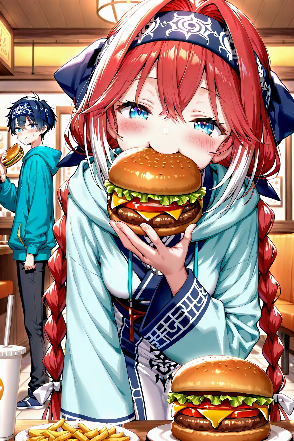 ハンバーガーモグモグ小織くん