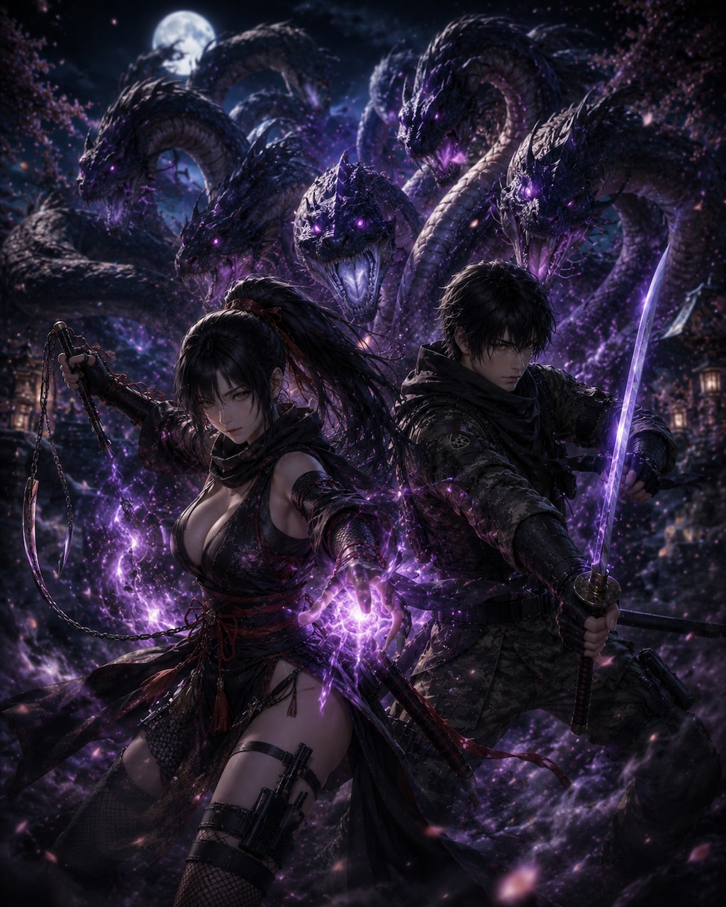 望月千代女×鷹宮恒一　通常→LINK発動