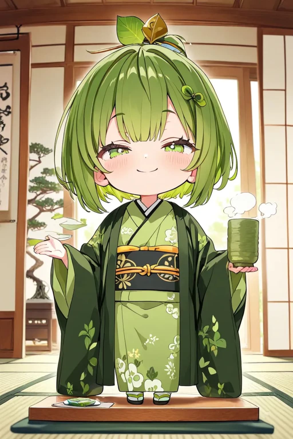 緑茶の擬人化