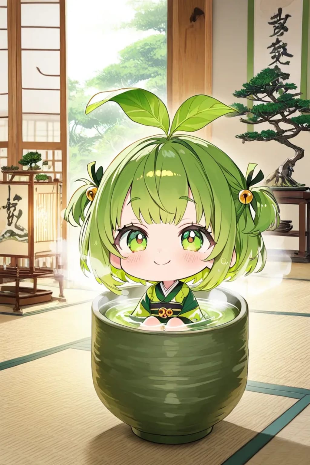 緑茶の擬人化