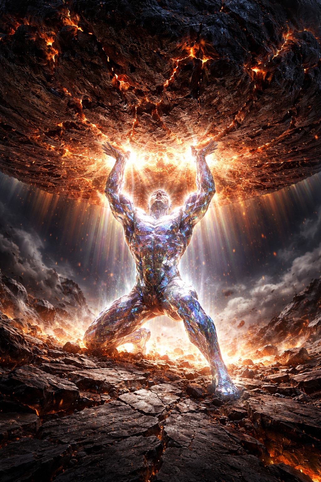 隕石を止めた男性とその後 | の人気AIイラスト・グラビア