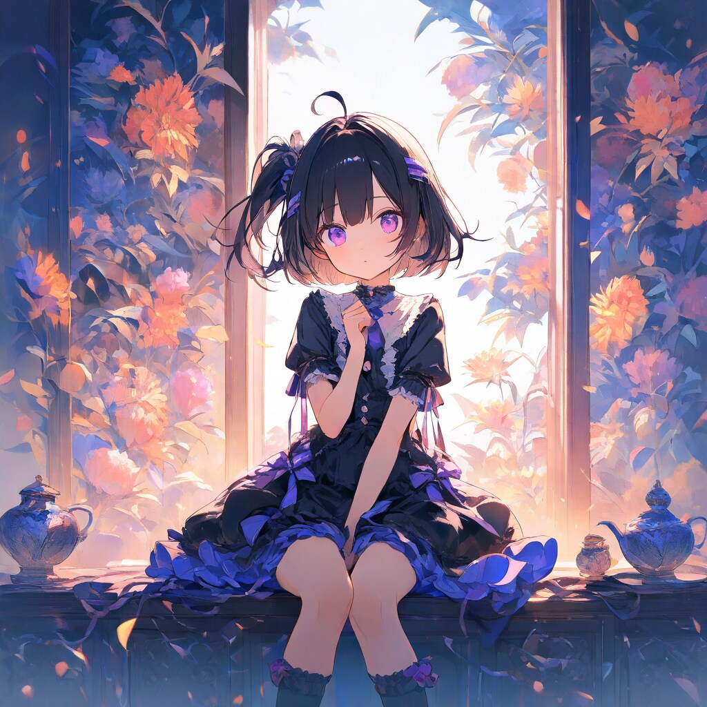黒髪サイドアップちゃん