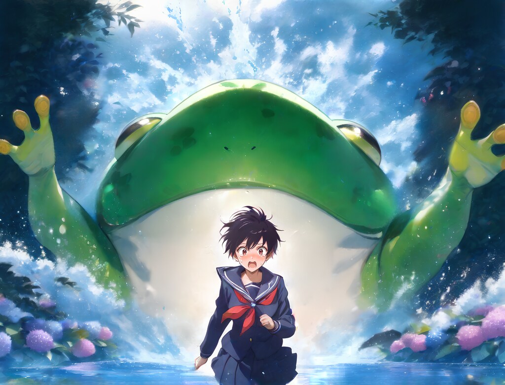 蛙飛び込むってレベルじゃなよ！！！