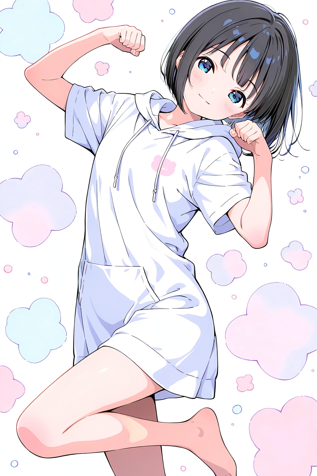 萌えポーズ(HARPY)(水彩タッチ)(16)