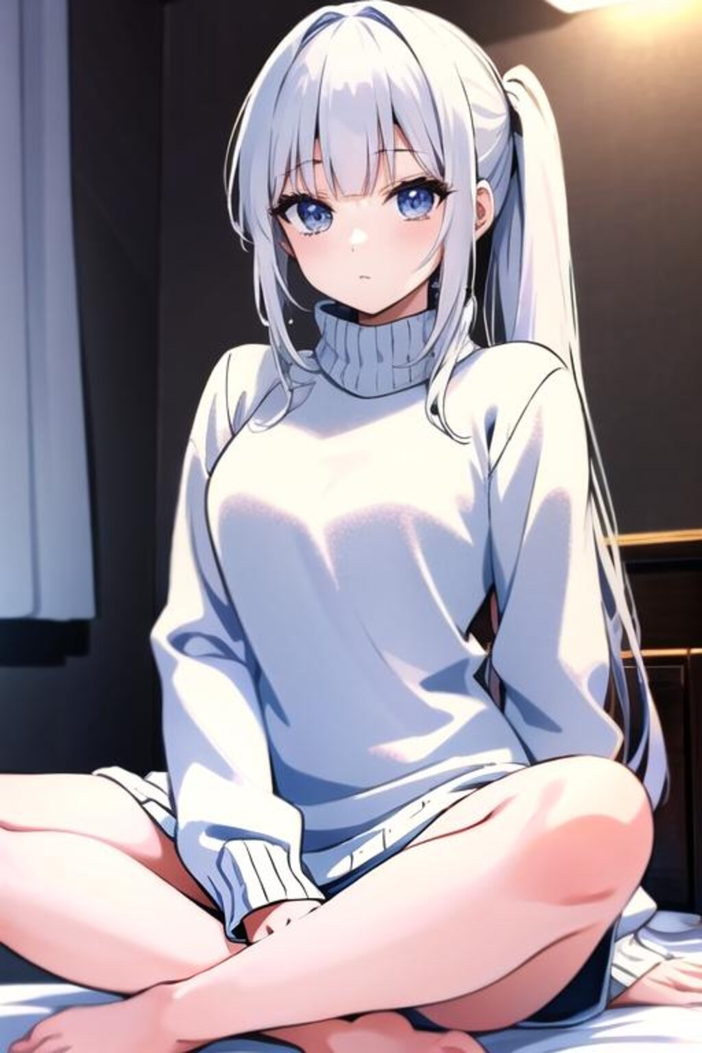 ニットの女の子