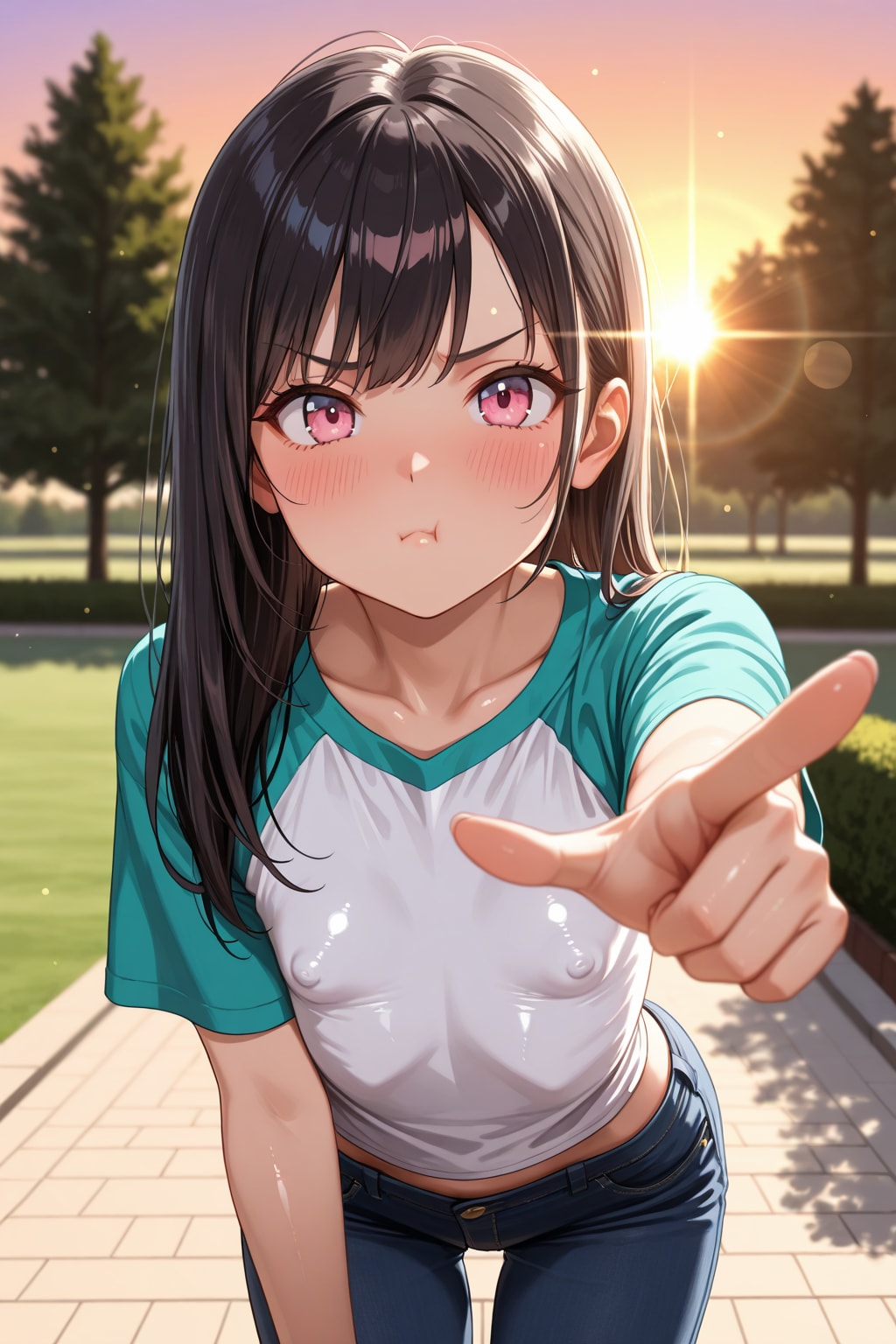 「なんで胸ばっかり見るのよ！」