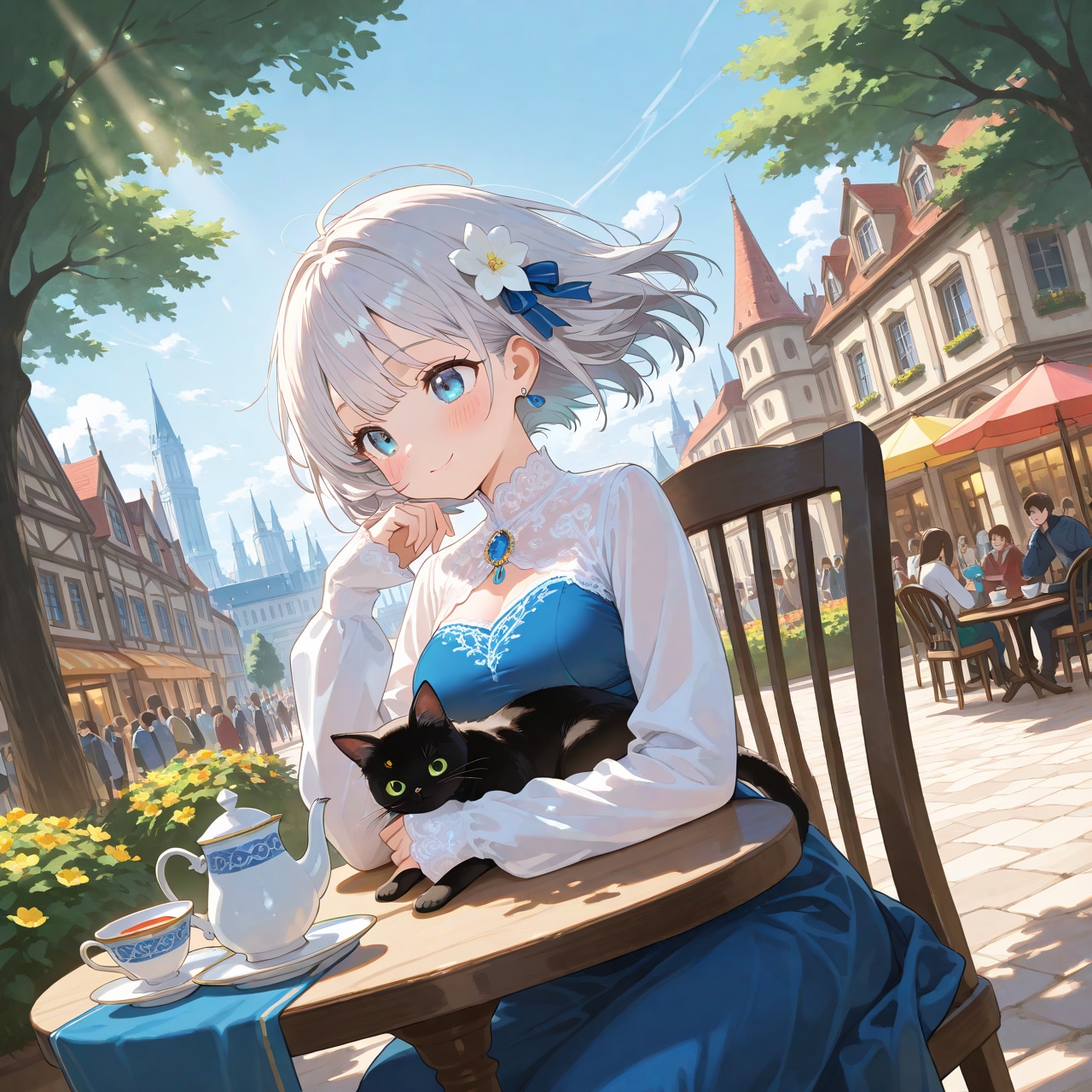 クロネさんとティータイム | の人気AIイラスト・グラビア