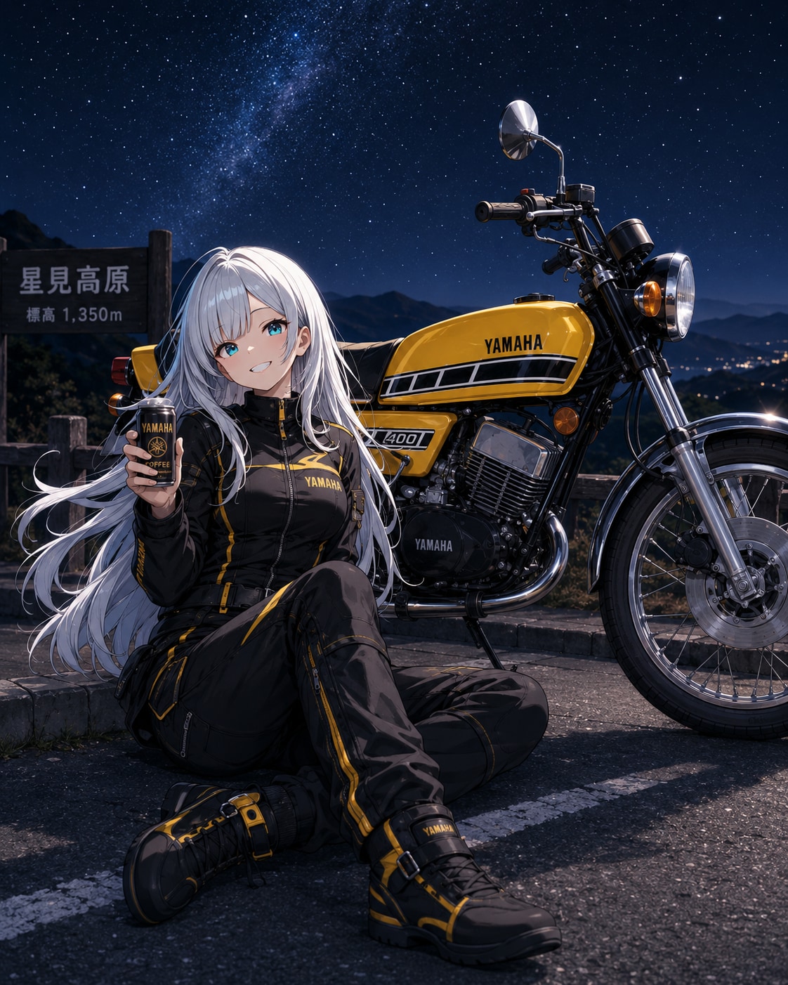 山葉ちゃんとRD400