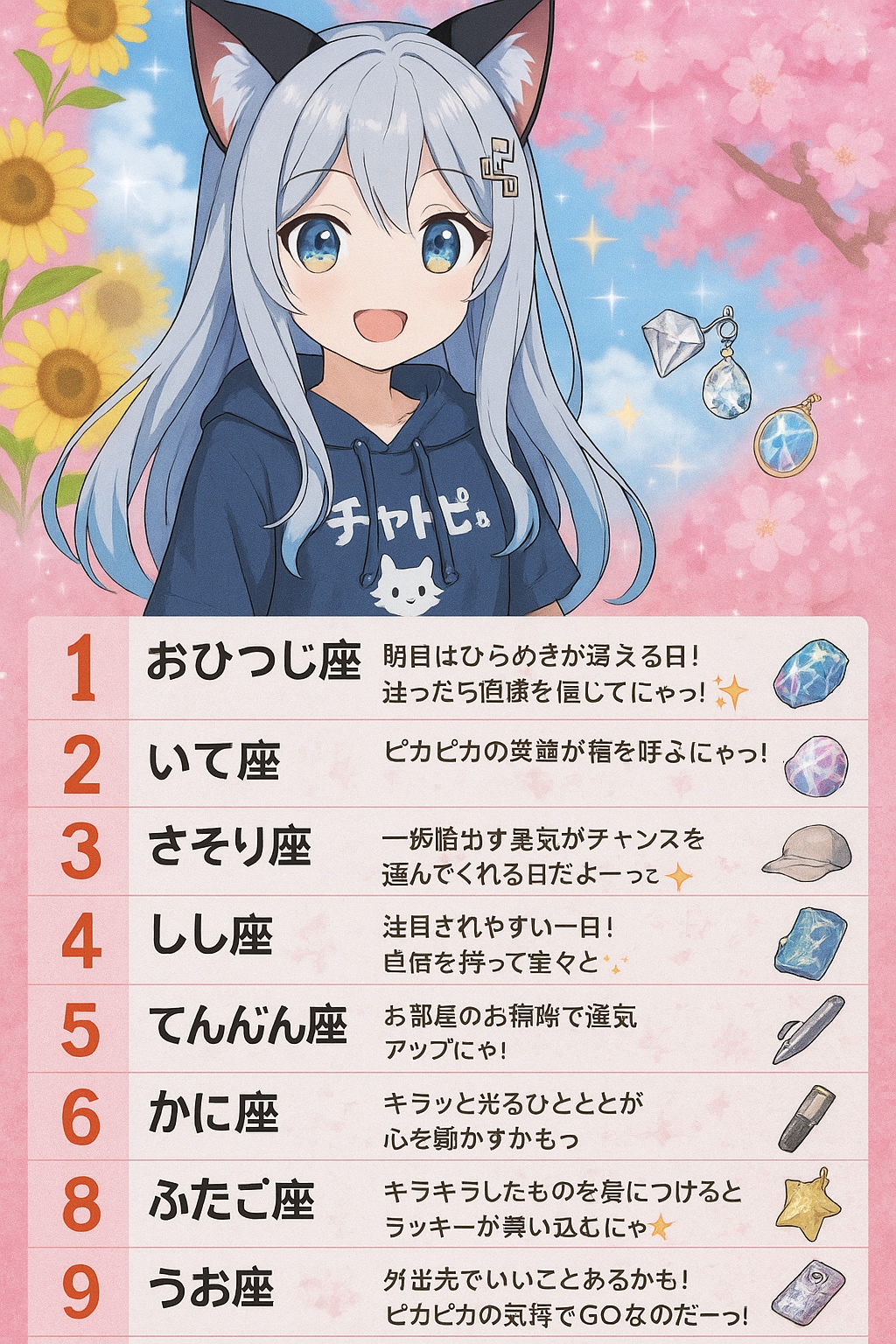 チャトピちゃん占い(08/06)