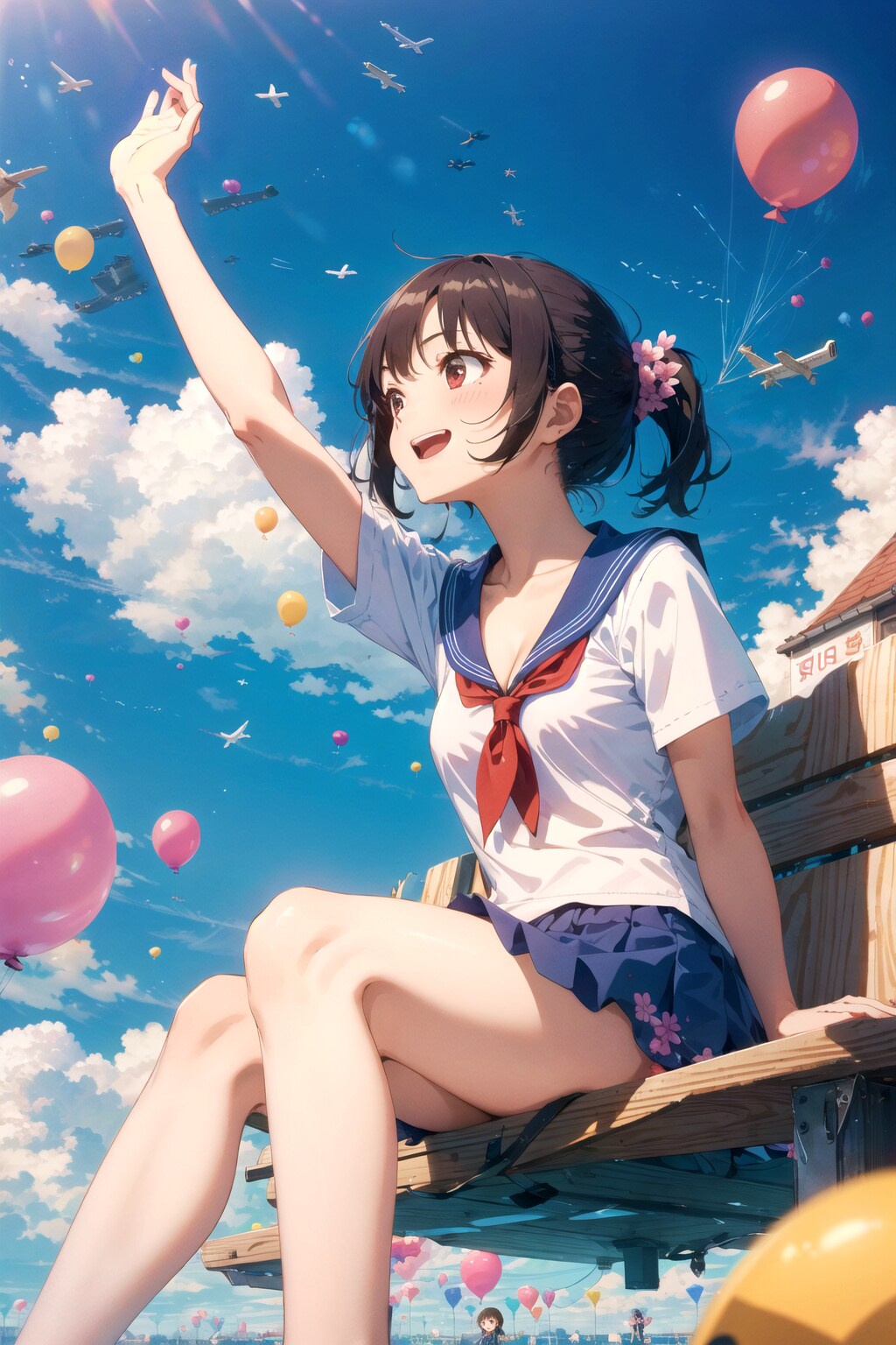 girl × ballon