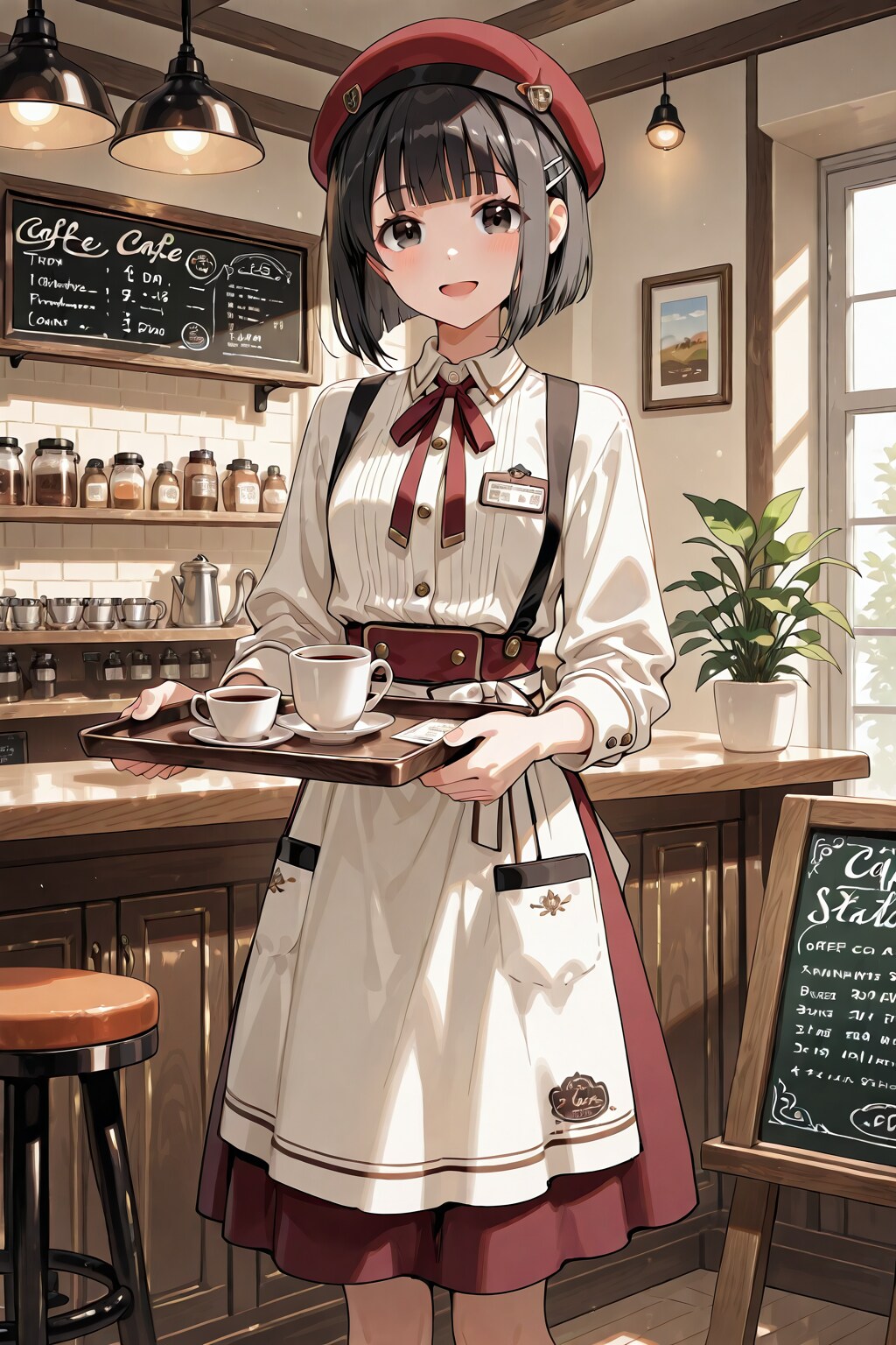 妹ちゃん✨カフェへようこそ‼️🥰☕️✨３９１ | の人気AIイラスト・グラビア